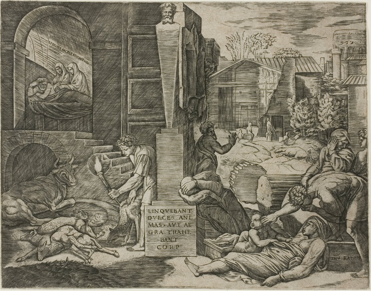 Morbetto veya Frigya Vebası by Marcantonio Raimondi