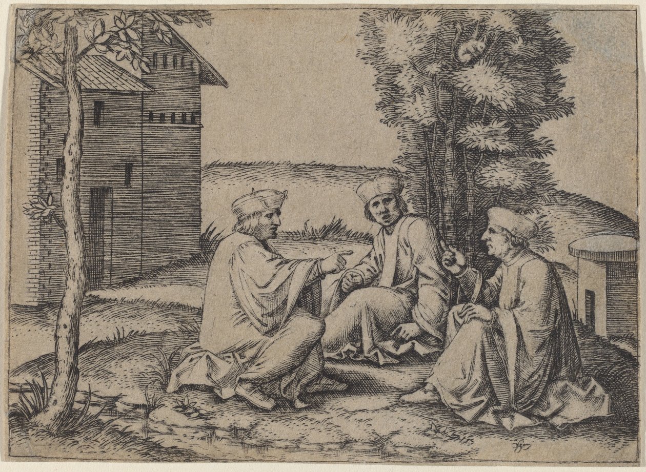 Üç Doktor by Marcantonio Raimondi