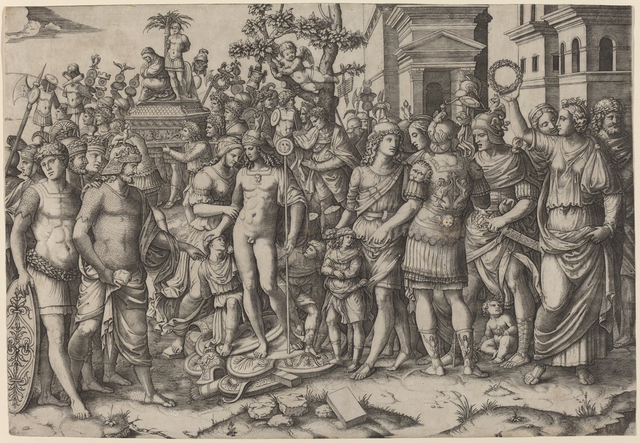 zafer by Marcantonio Raimondi, after Jacopo Ripanda