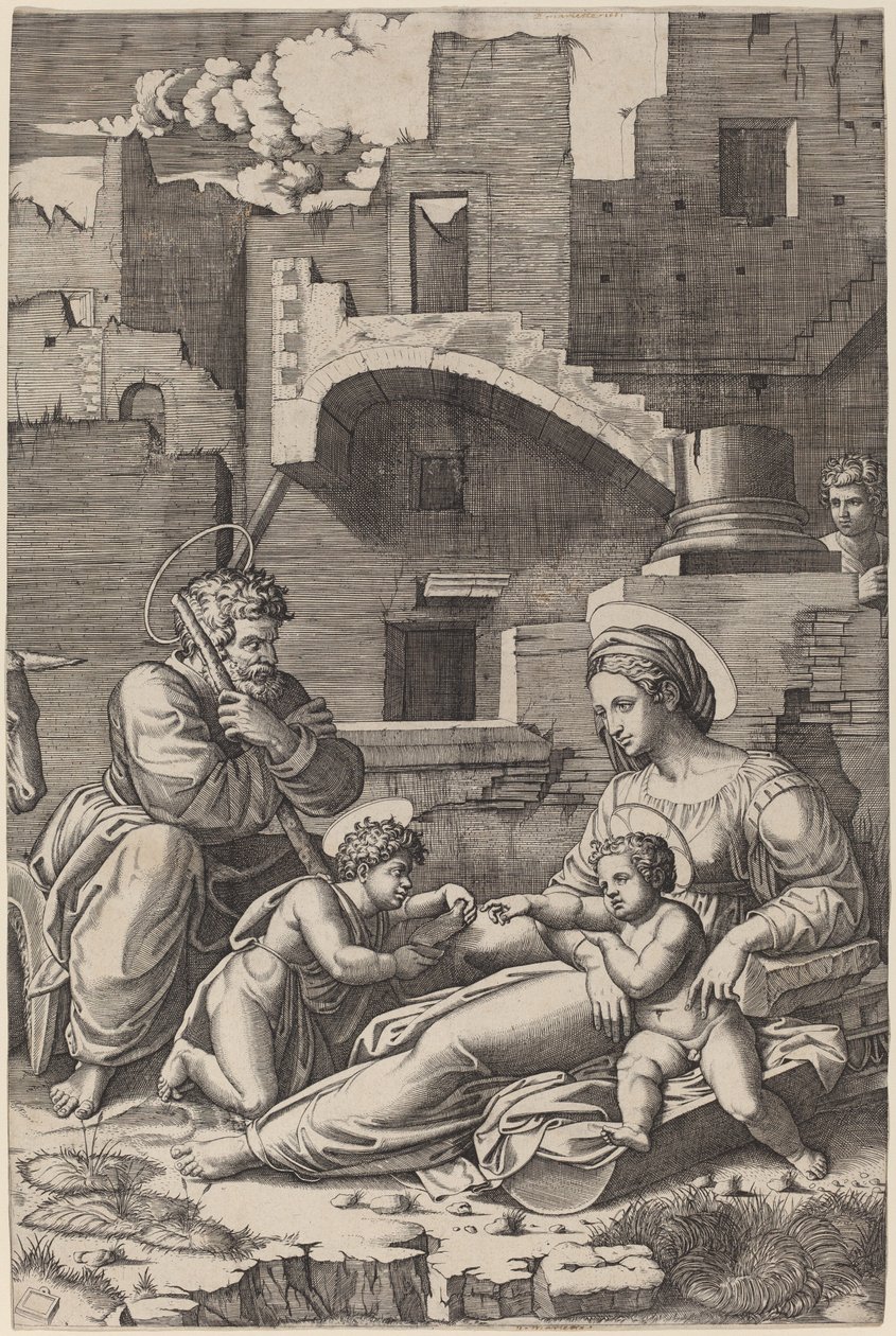 Genç Vaftizci Yahya ile Kutsal Aile (Uzun Uyluğun Madonna