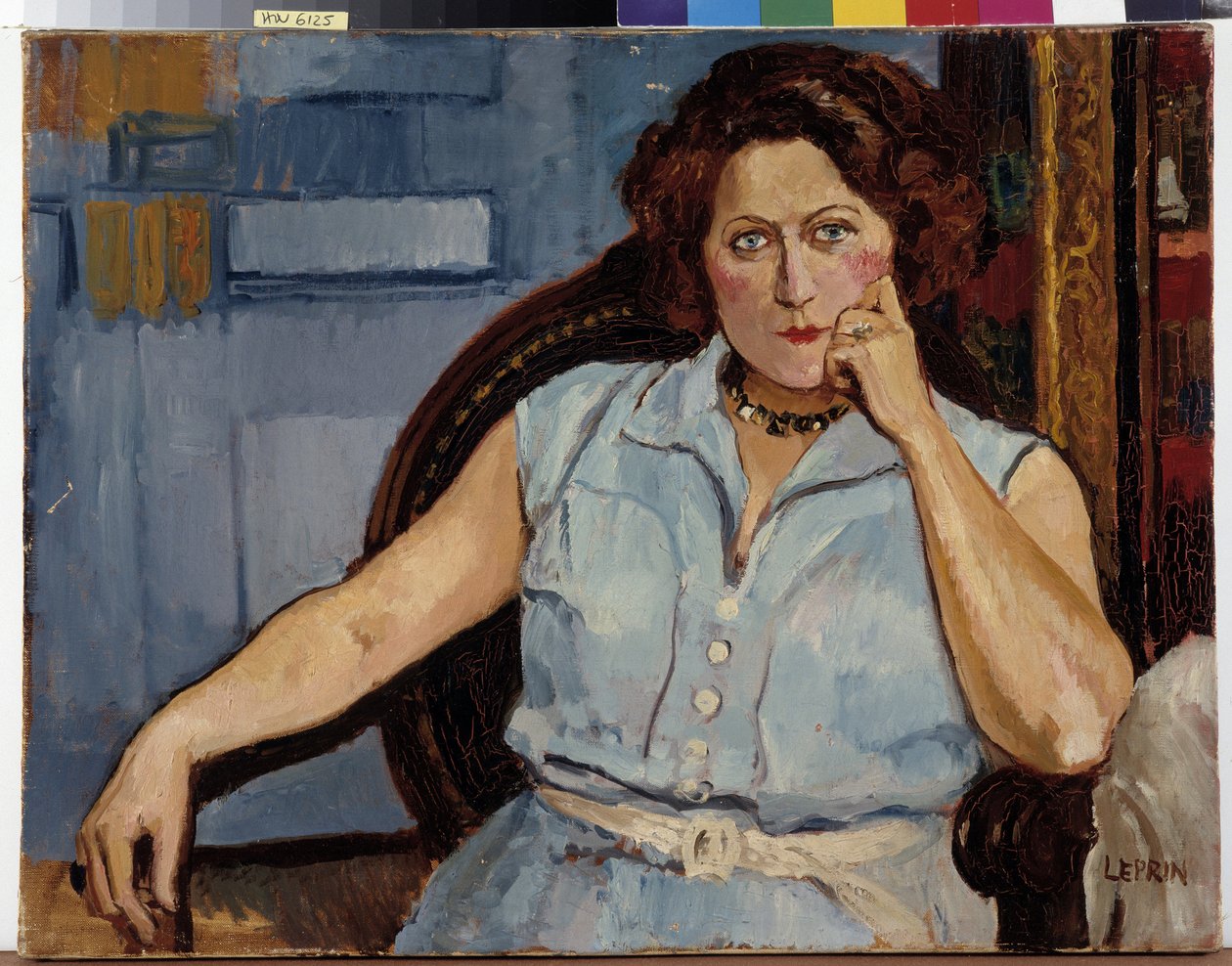 Oturan Kadın Portresi Tablosu Marcel Leprin (1891-1933) 20. yüzyıl Zorunlu söz: Koleksiyon temeli Provence, Marsilya by Marcel Leprin