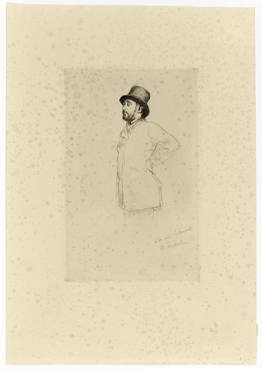 Edgar Degas, Ayakta by Marcellin Gilbert Desboutin