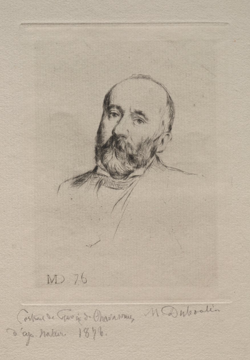 Puvis de Chavannes by Marcellin Gilbert Desboutin