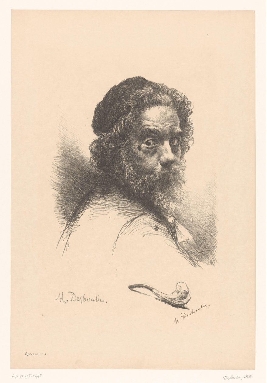 kendi portre by Marcellin Gilbert Desboutin
