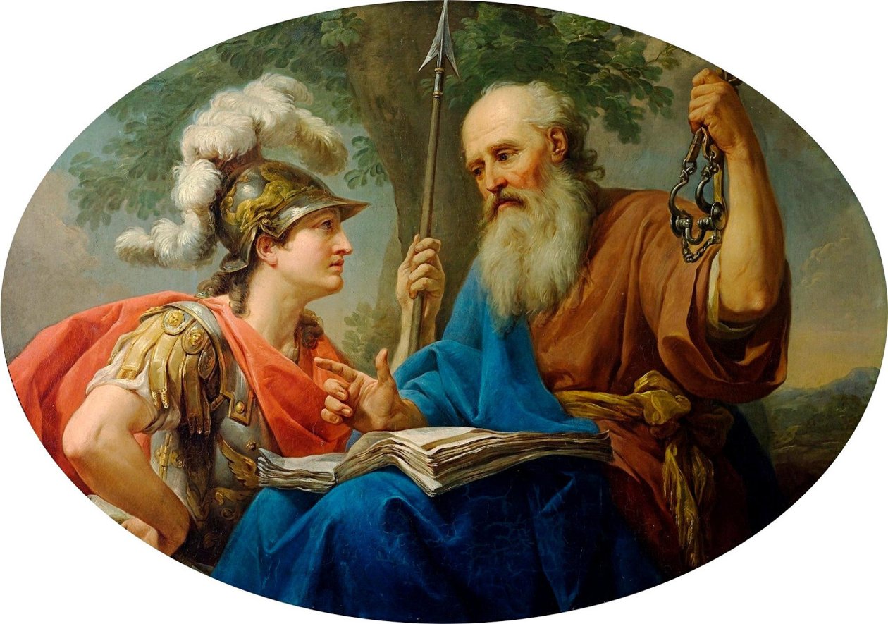 Alkibiades, Sokrates Tarafından Öğretiliyor by Marcello Bacciarelli