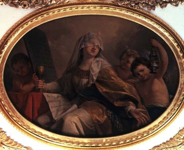 Faith, c.1777 (tuval üzerine yağlı boya) by Marcello Bacciarelli