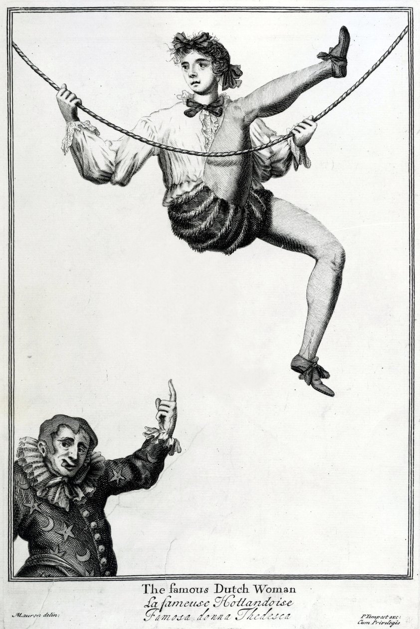 Bartholomew Fuarı, Londra: Ünlü Hollandalı kadın by Marcellus the Elder Laroon
