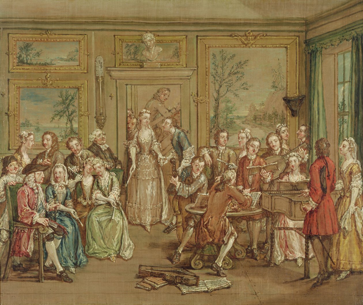Müzikli Konuşma, c.1760 by Marcellus the Younger Laroon