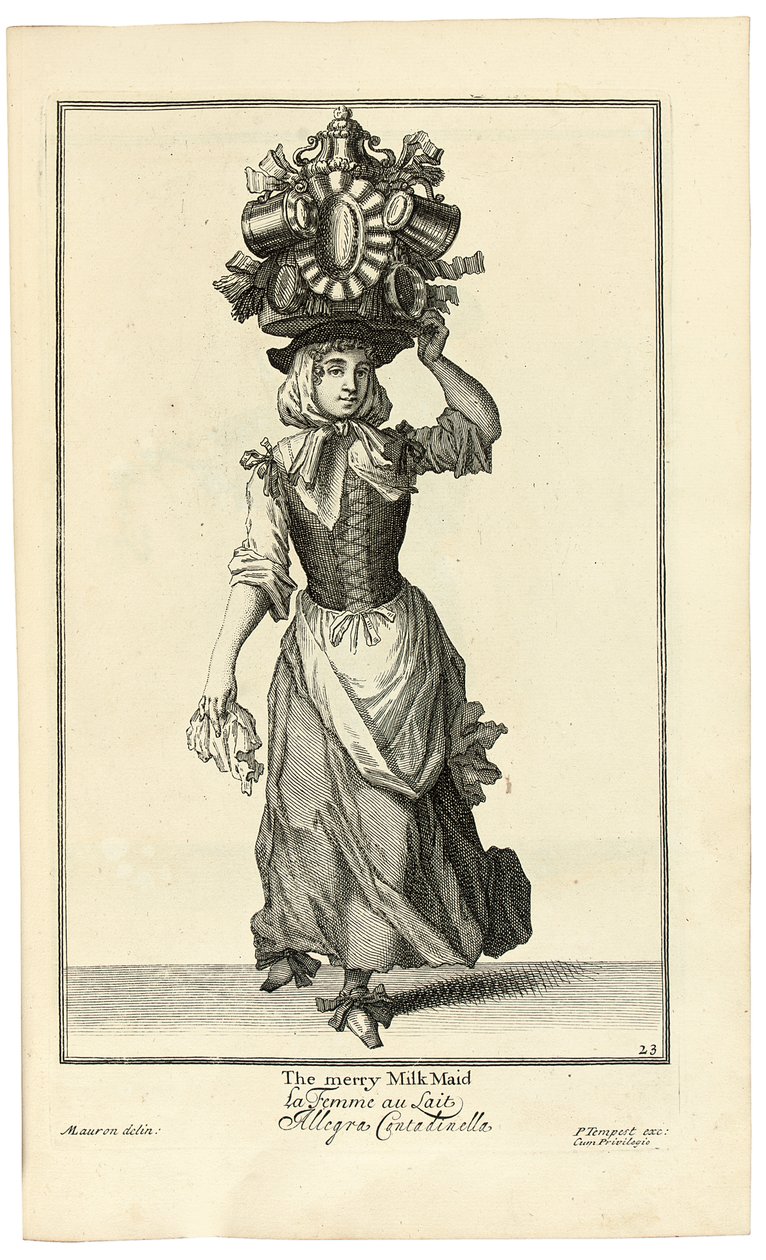 Neşeli Süt Kızı, 1733 by Marcellus or Marcel Lauron