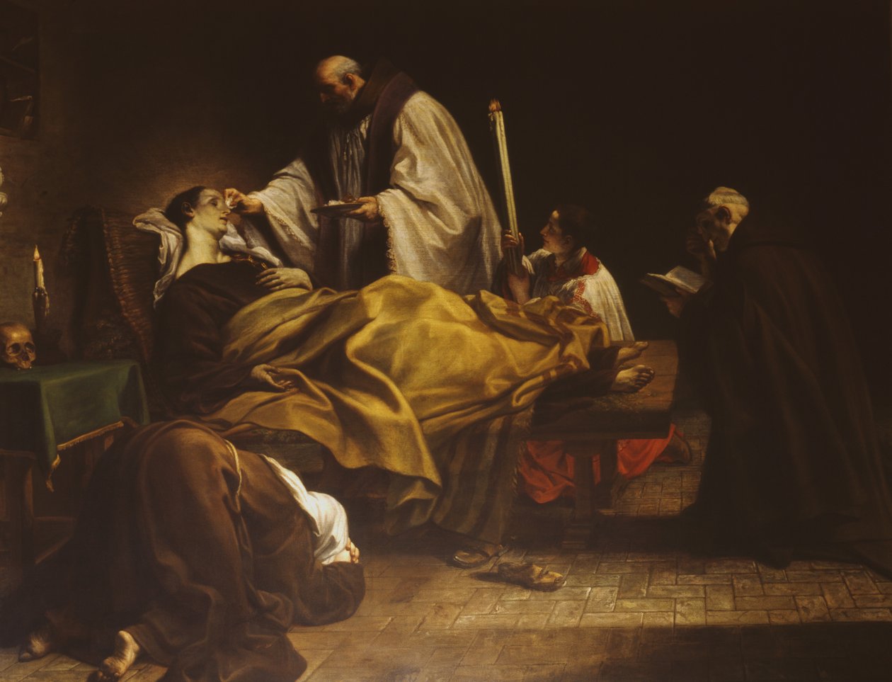 Cortona'lı Aziz Margaret'in Ölümü by Marco Benefial