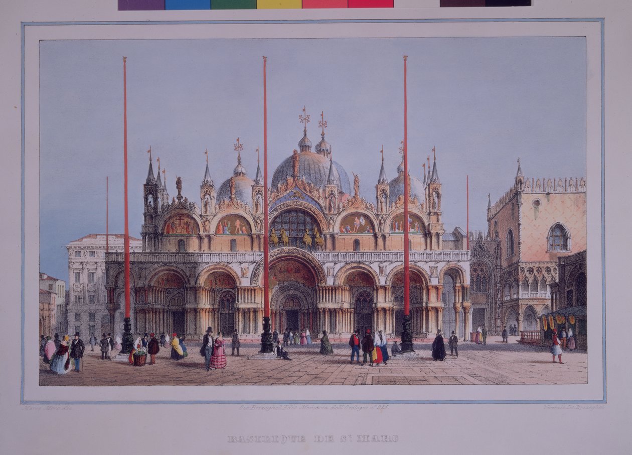 San Marco, Venedik, Brizeghel tarafından oyulmuş by Marco Moro