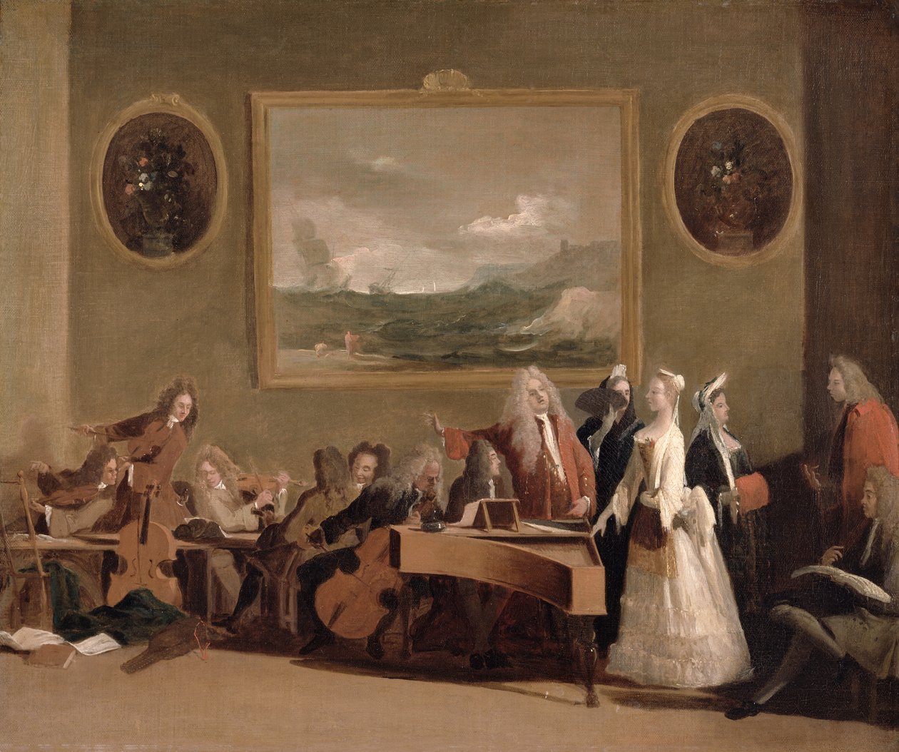Bir Operanın Provası, c.1709 by Marco Ricci