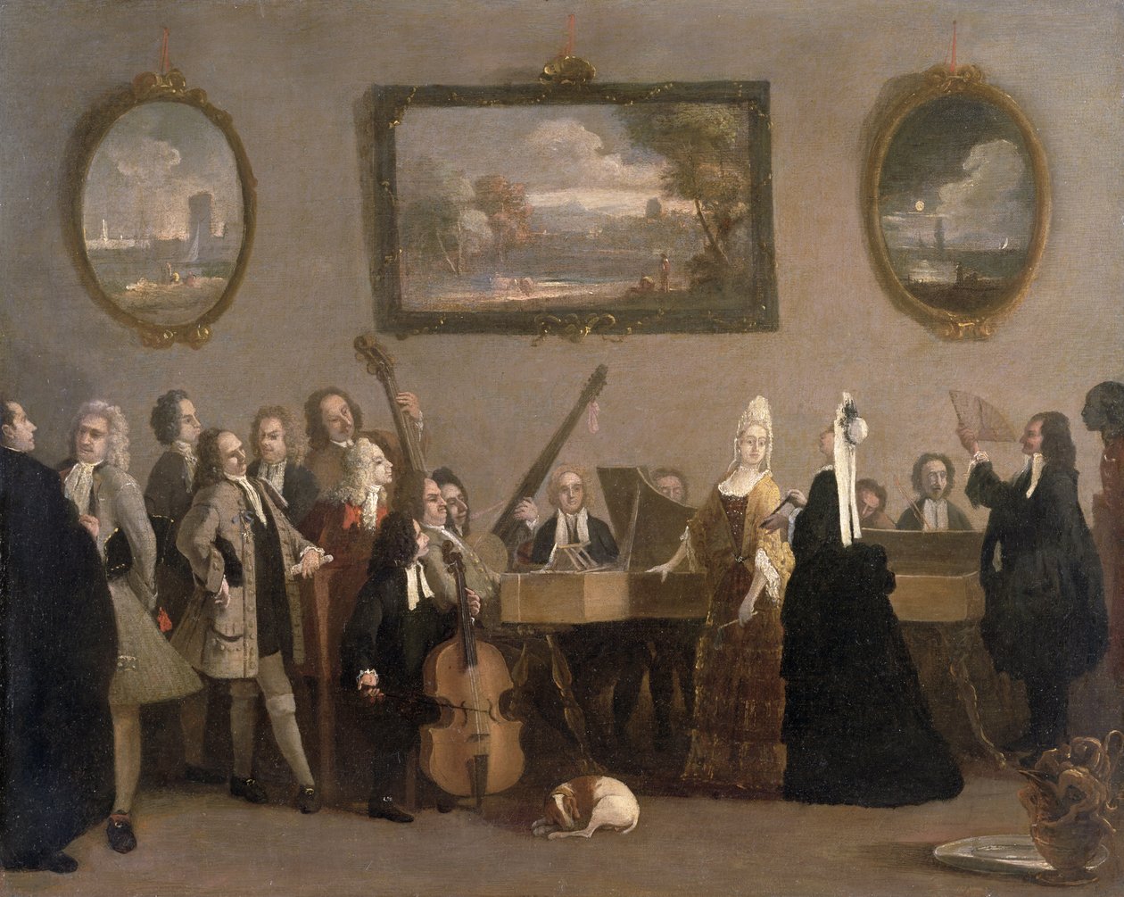 Bir Operanın Provası, c.1709 by Marco Ricci