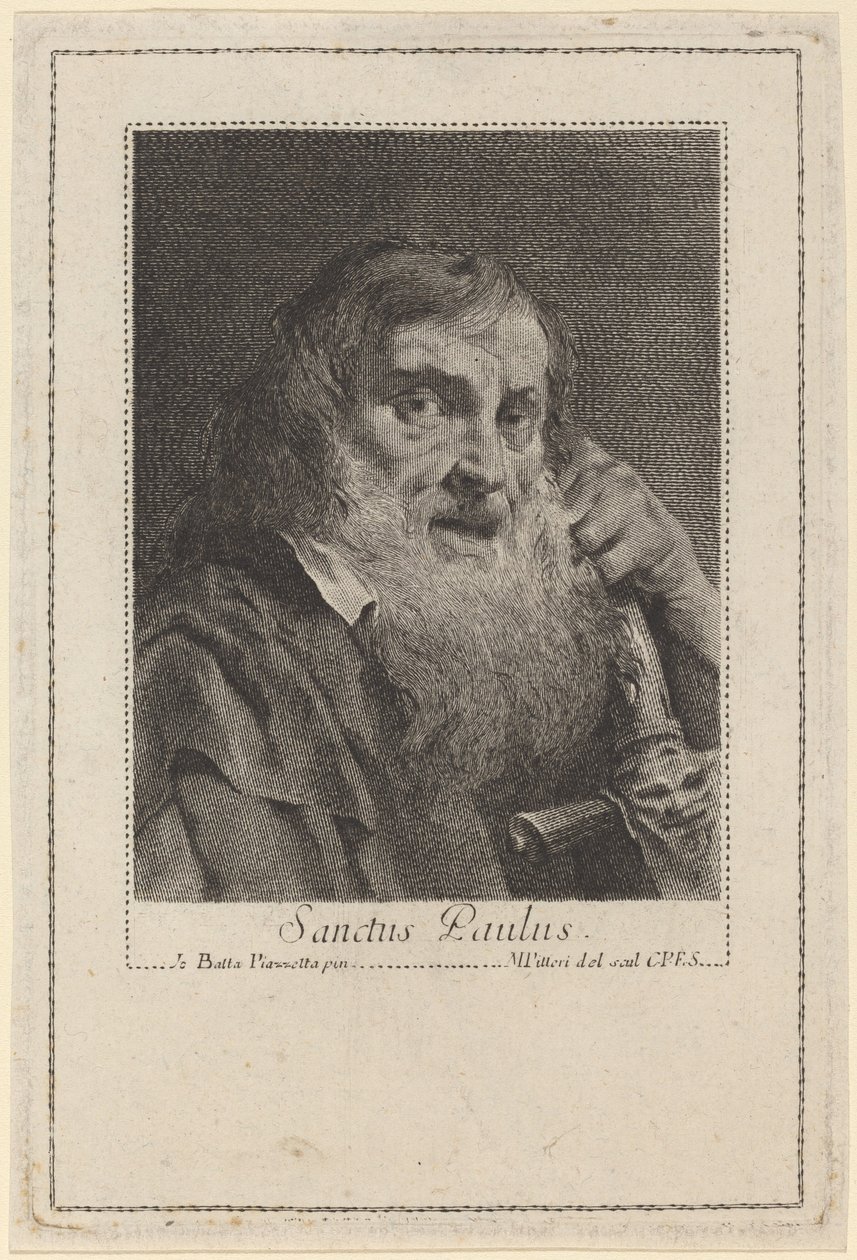 Aziz Paul by Marco Alvise Pitteri after Giovanni Battista Piazzetta