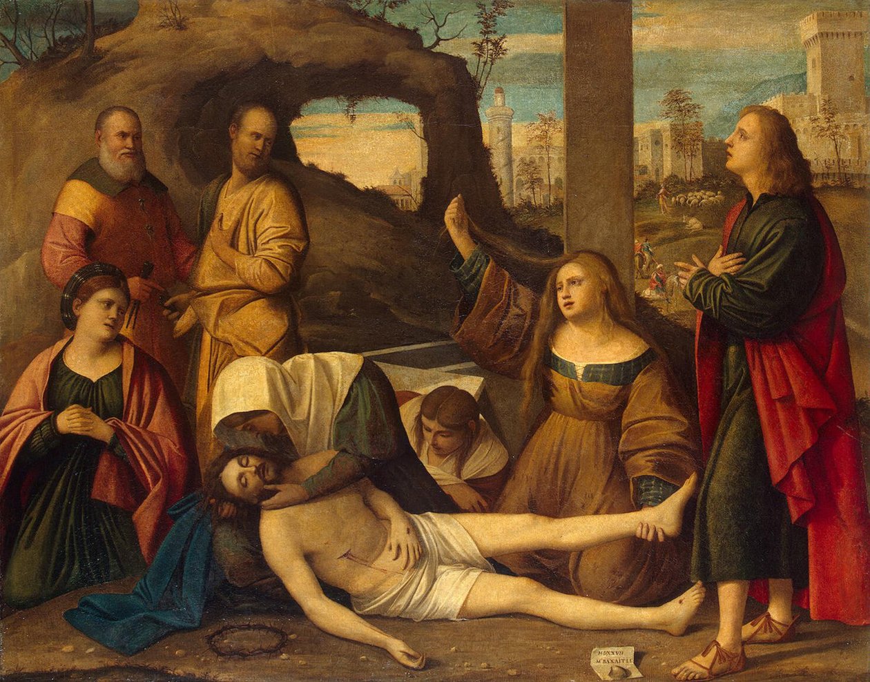 İsa Üzerine Ağıt, 1527 by Marco Basaiti