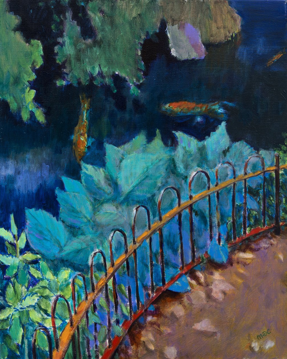 Koi ve Hostalar by Marco Cazzulini