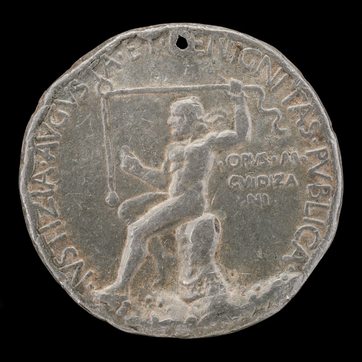 Laureate Figür Bir Plummet Line [ters] tutan, 1454 veya sonrası. by Marco Guidizani