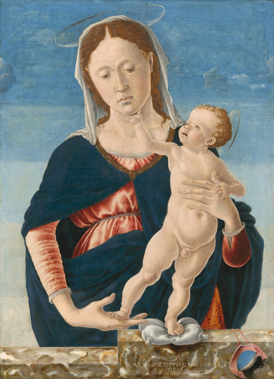 madonna ve çocuk by Marco Zoppo or Imitator