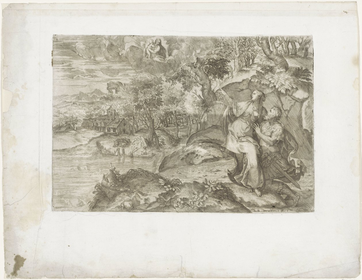 Sezar Augustus ve Tiburtine Sibyl by Marco dell
