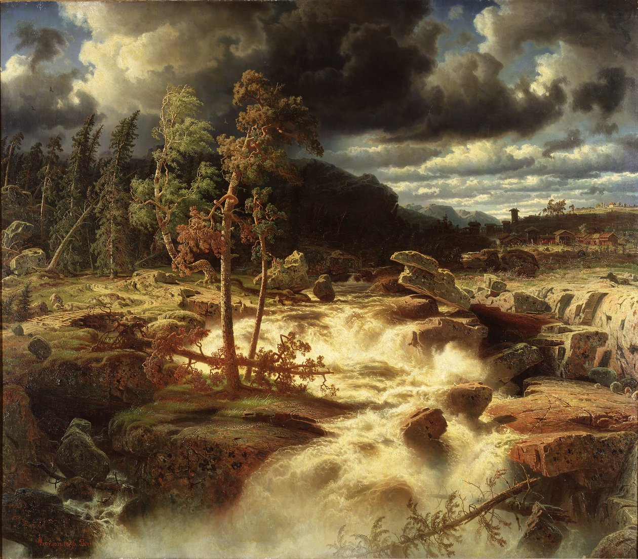 Vattenfall ve Smaland by Marcus Larson