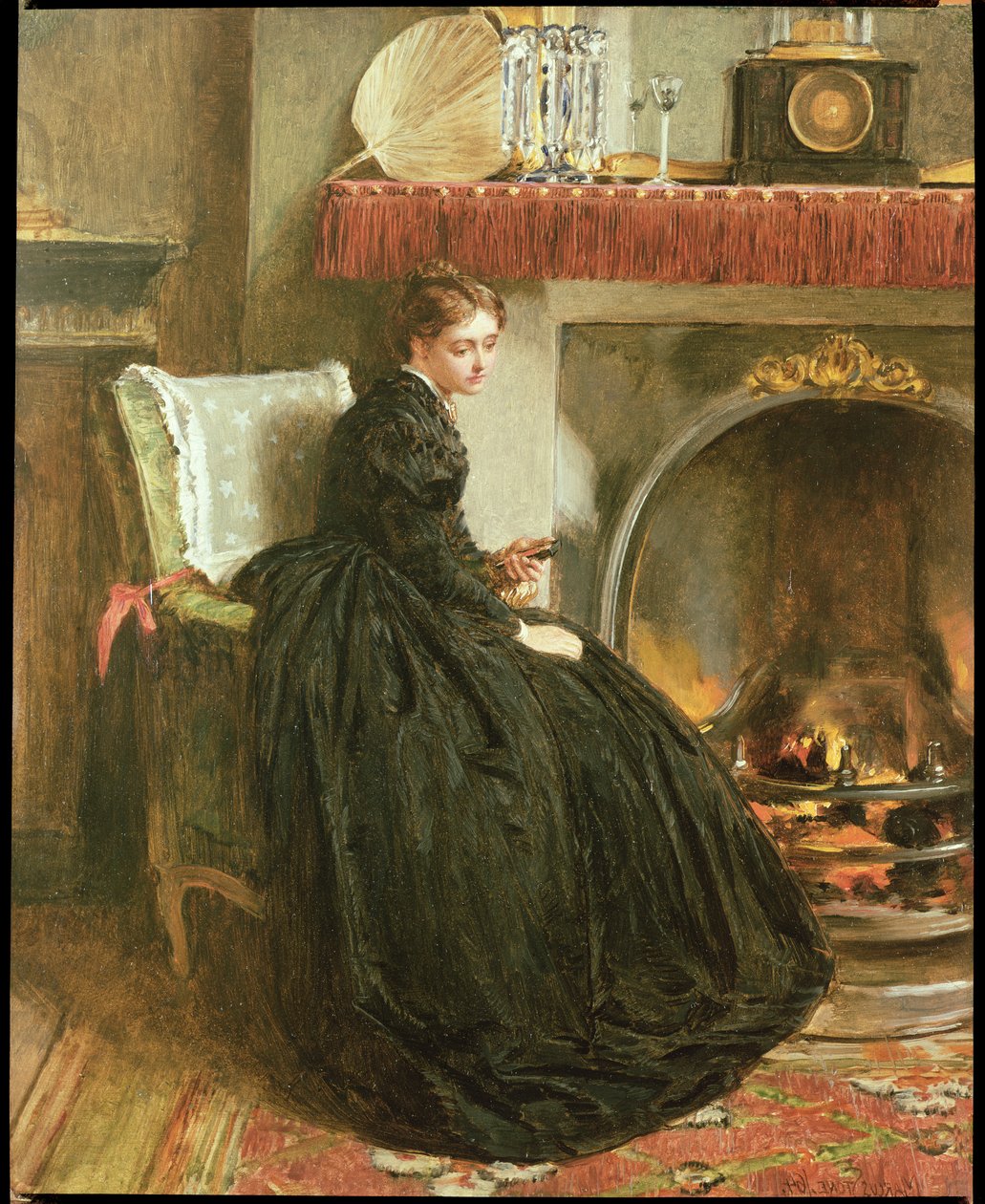 Düşüncede Kaybolmuş, 1864 (tuvalde yağlı boya) by Marcus Stone