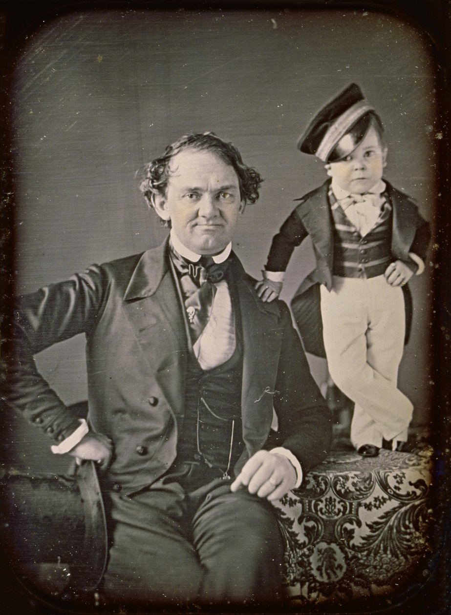 P.T. Barnum ve General Tom Thumb by Marcus Aurelius Root