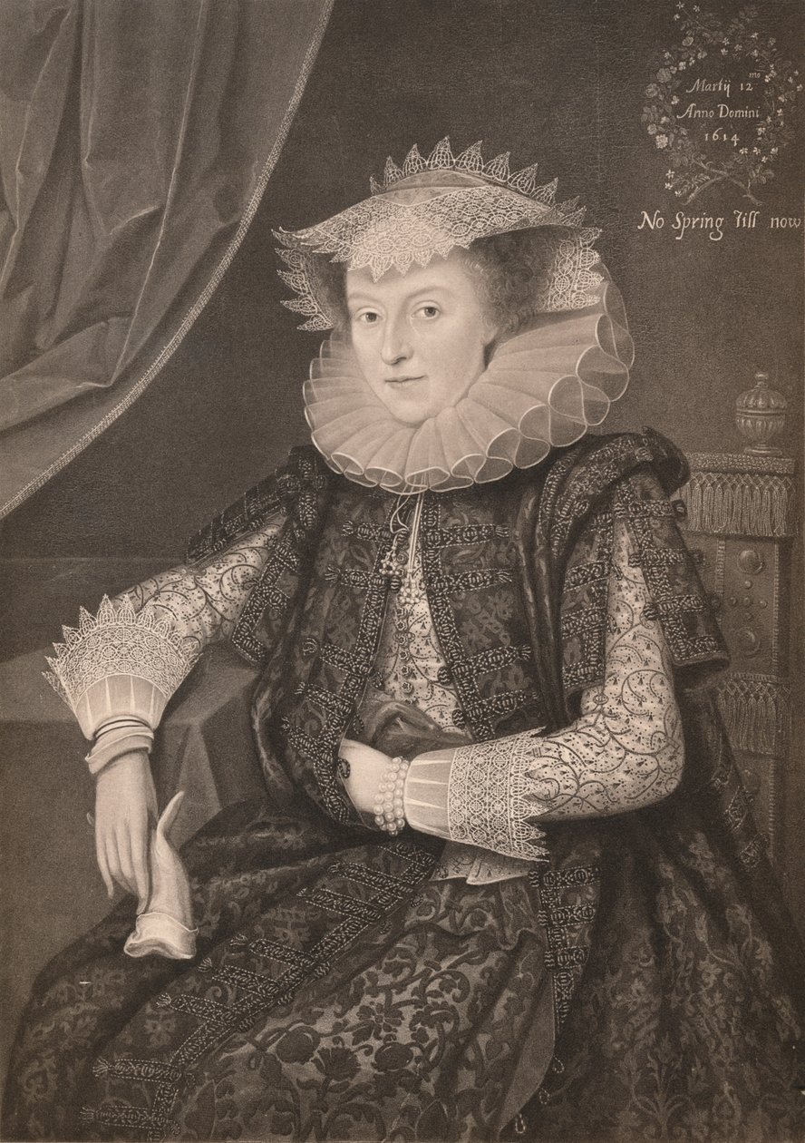 Mary Sidney, Pembroke Kontesi, 1614, 1904 by Marcus Garret Gheeraerts the Younger