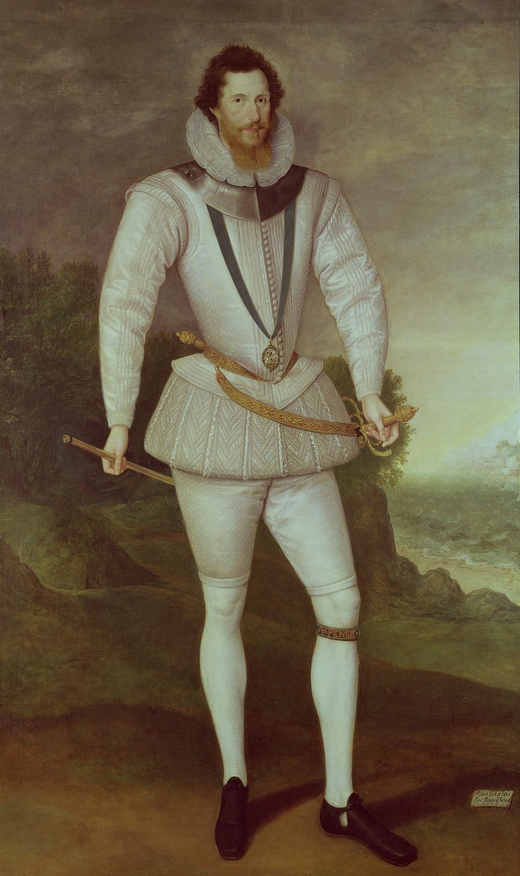 Robert Devereux, 2. Essex Kontu, c. 1596 by Marcus Garret Gheeraerts the Younger