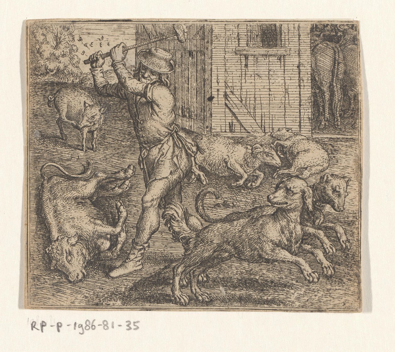 Çiftçinin ve Köpeklerinin Masalı by Marcus Gheeraerts (I)