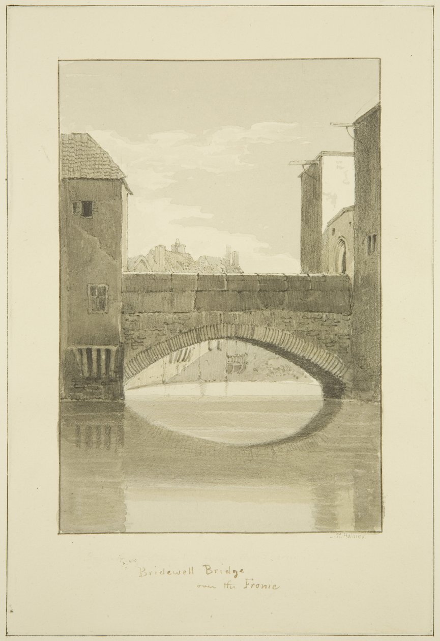 Kuzeye bakan Frome üzerinde Bridewell Köprüsü by Marcus H. Homes