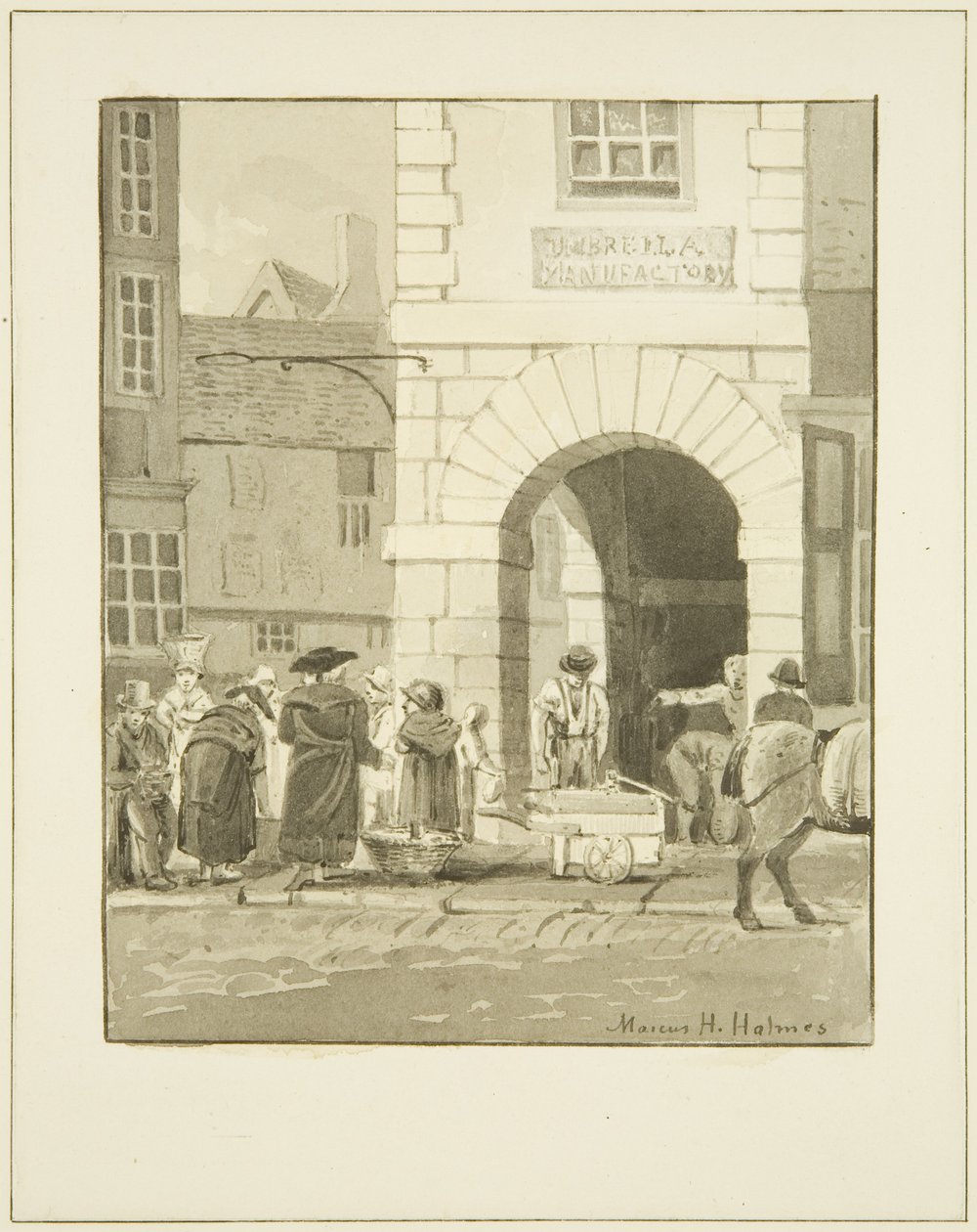 Aziz Petrus Pompası (kağıt üzerine kalem ve sulu boya) by Marcus H. Homes