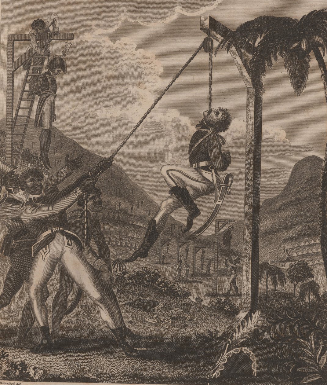 Haiti Devrimi. 21 Ağustos 1791, 1805 gecesi köle isyanı. by Marcus Rainsford