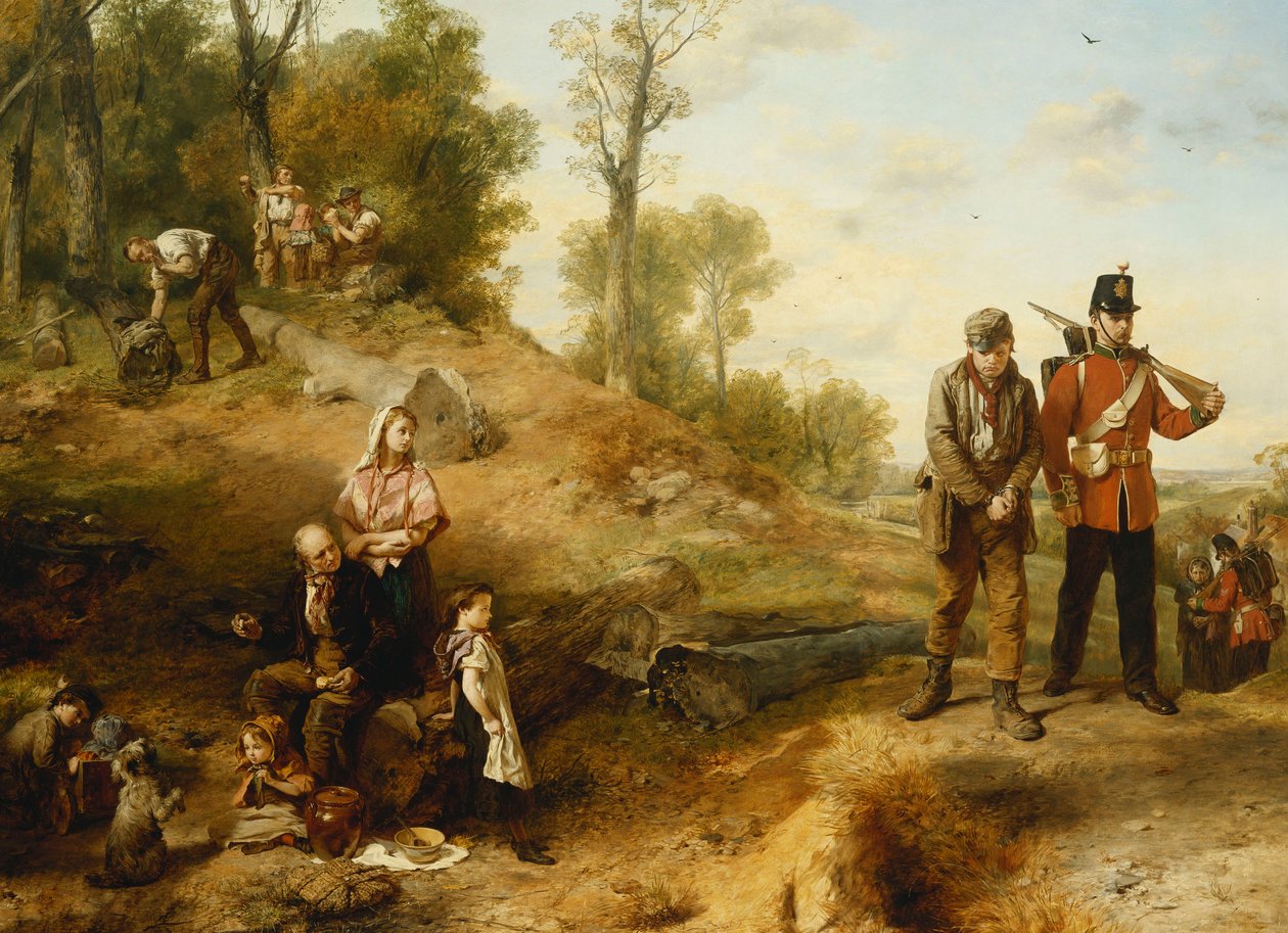 Çalışmak ve Kaytarmak- "İngiltere Her İnsandan Görevini Yapmasını Bekler"., 1864 by Marcus Stone