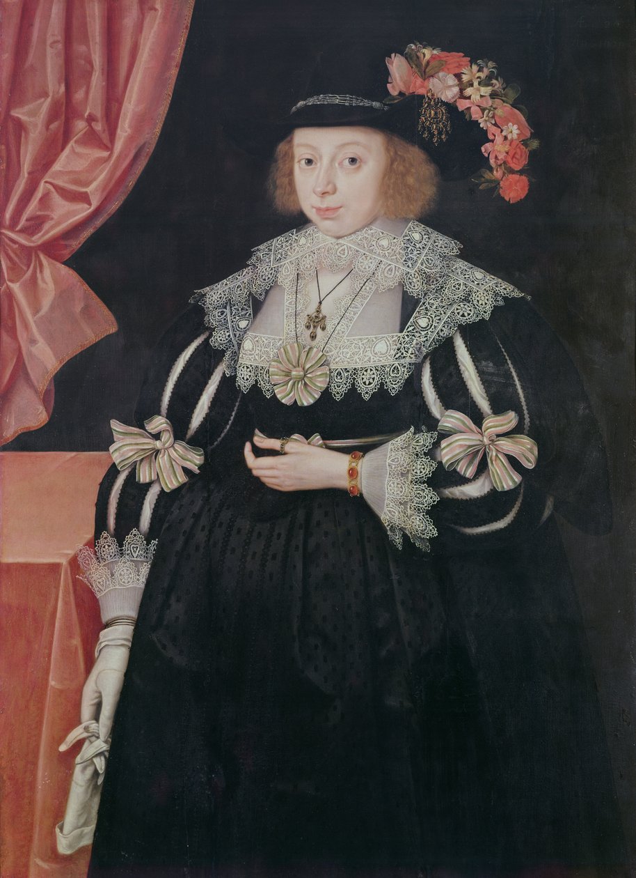 Anne Hale, Bayan Hoskins (c.1609-51), 1629 (panel) by Marcus Garret Gheeraerts the Younger