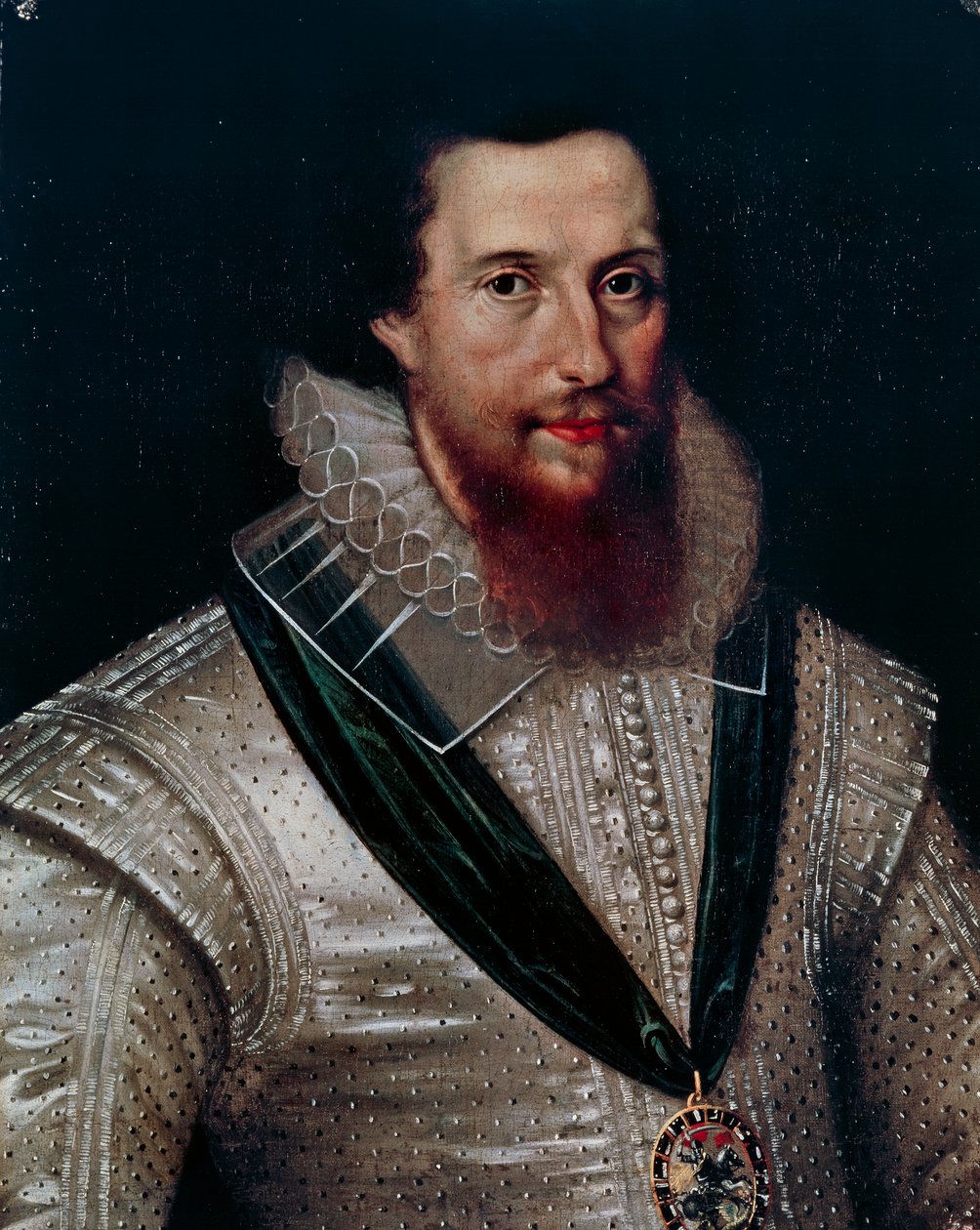 Essex Kontu Robert Devereux'nin (1566-1601) portresi. by Marcus the Younger Gheeraerts