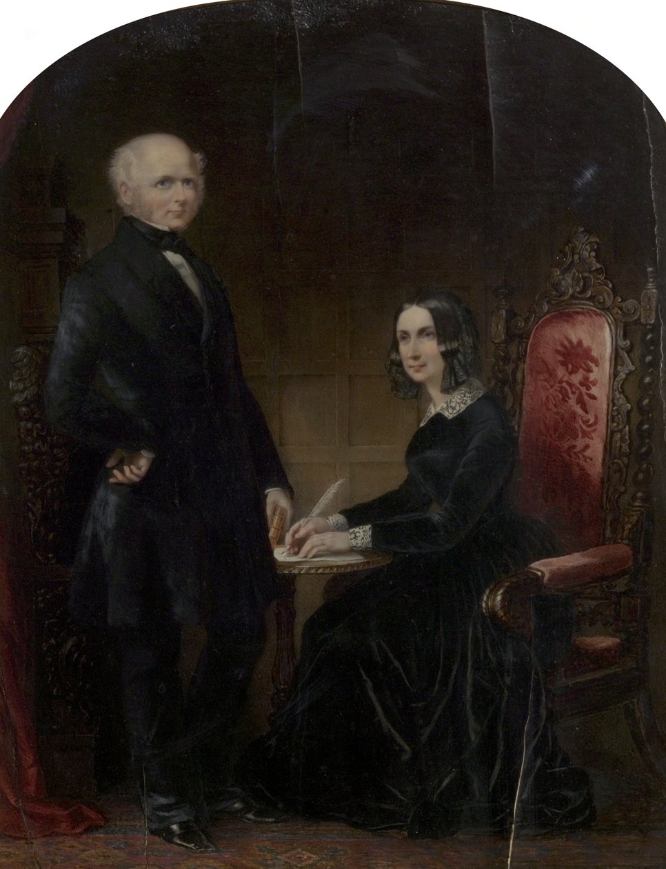 William ve Mary Howitt by Margaret Gillies