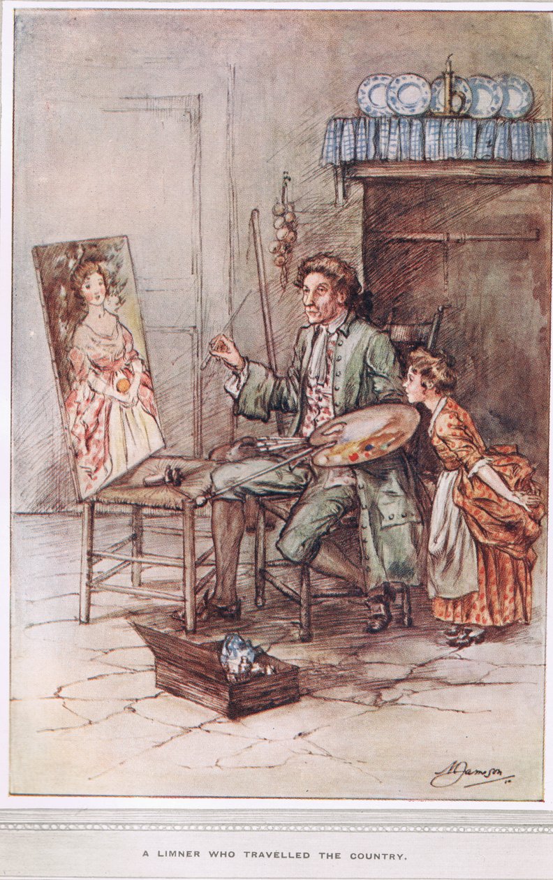 Ülkeyi dolaşan bir Limner, Oliver Goldsmith