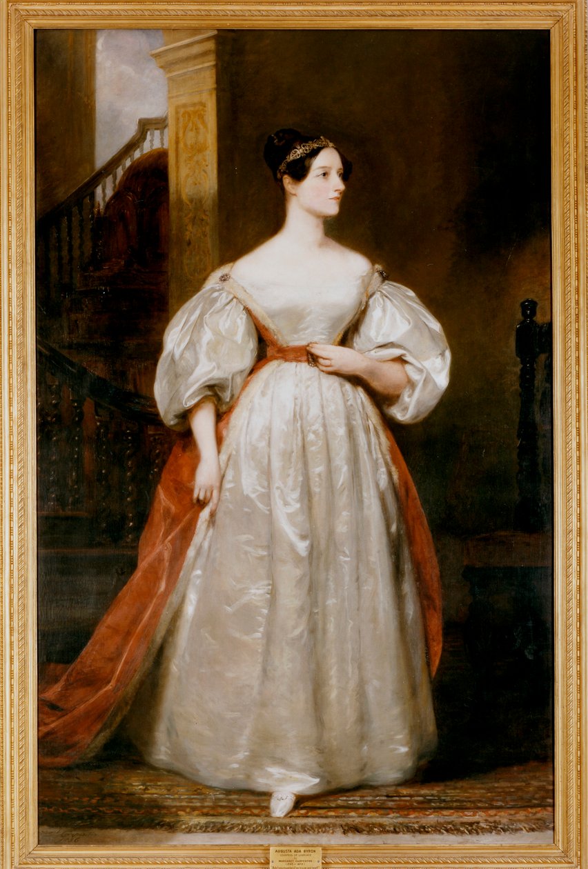 Kontes Augusta Ada Lovelace 1815-1852, İngiliz matematikçi ve yazar by Margaret Carpenter