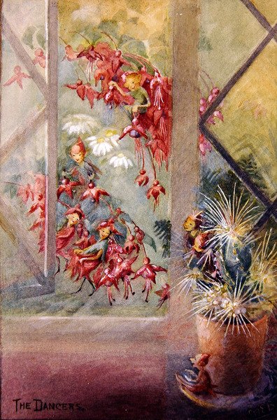 Dansçılar (gemide sulu boya) by Margaret E. Bayliss