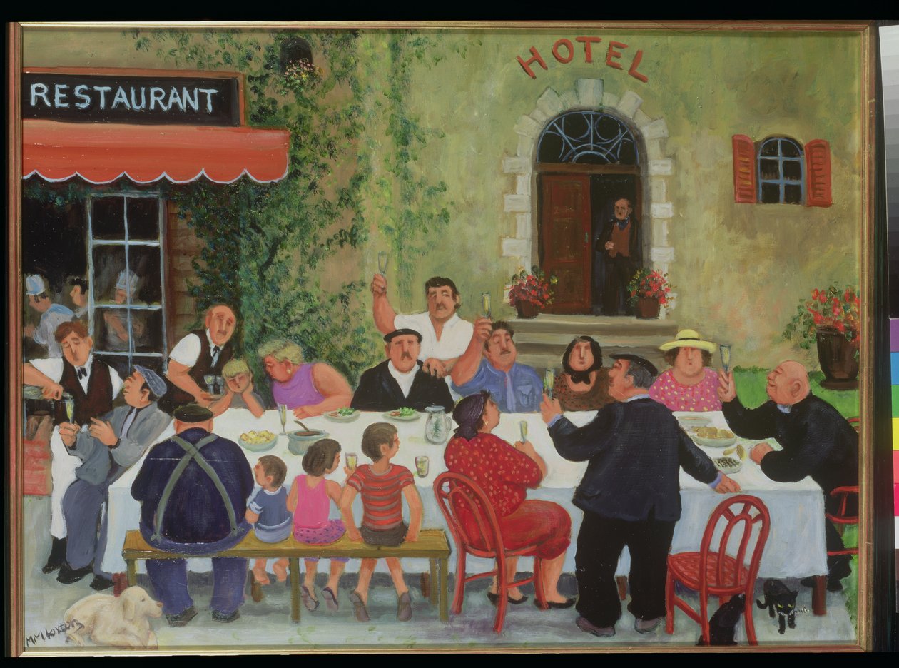 Kutlama (tuval üzerine yağlıboya) by Margaret Loxton