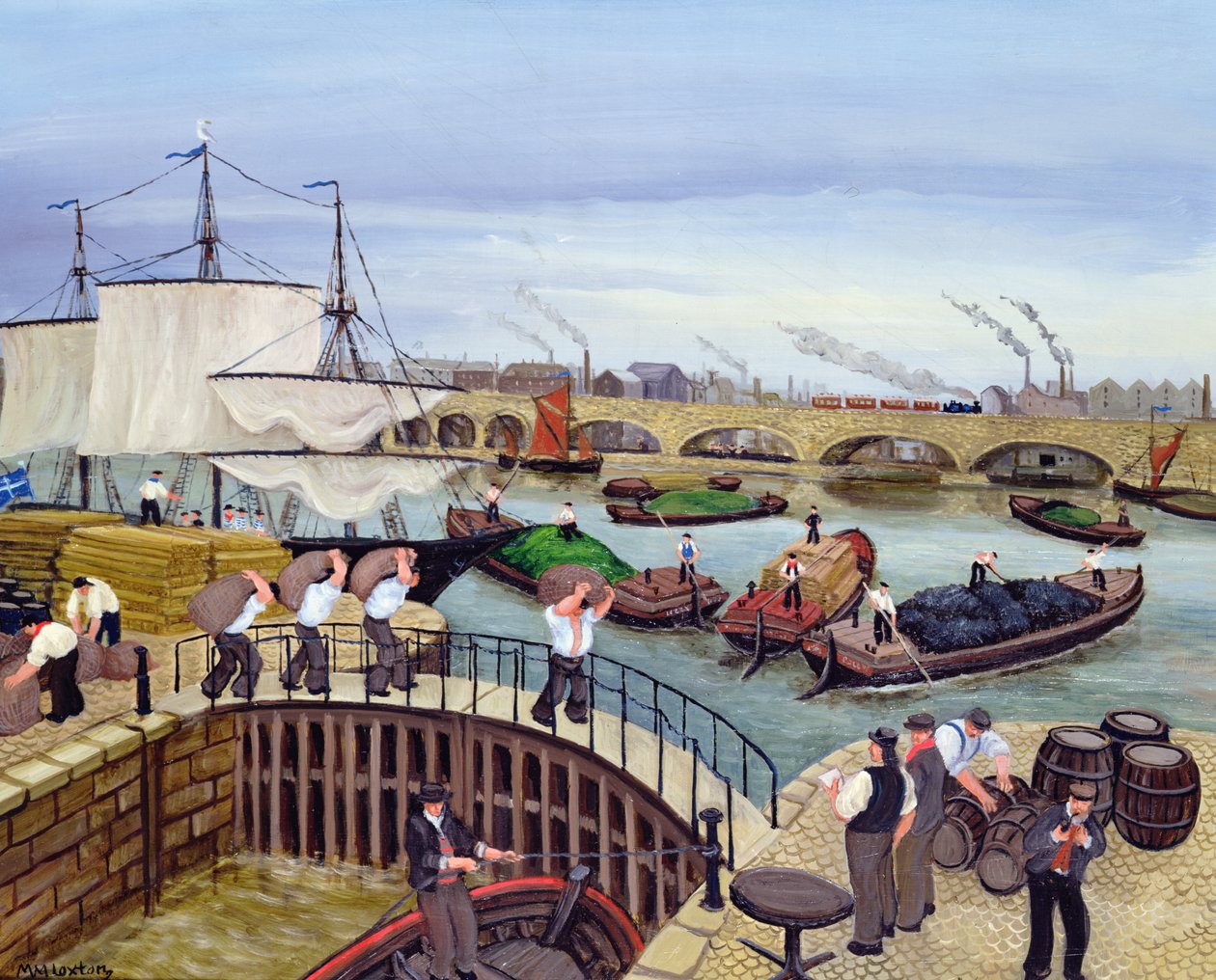 Limehouse Havzası, Regent Kanalı by Margaret Loxton