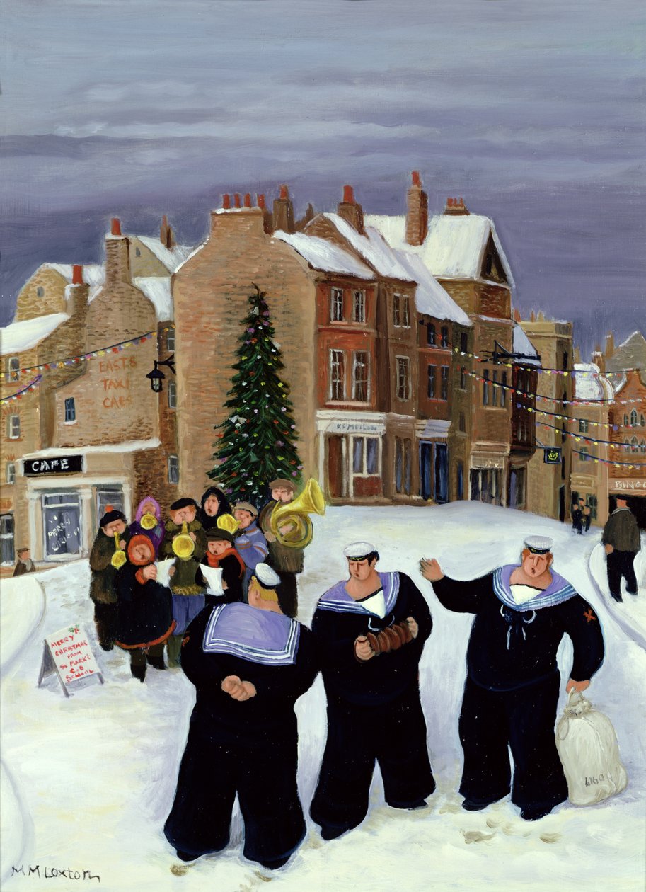 St. Mark#39;s CE Okul Bandosu (tuval üzerine yağlıboya) by Margaret Loxton
