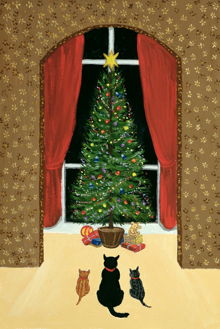 Noel Ağacı (kağıt üzerine guaj) by Margaret Loxton