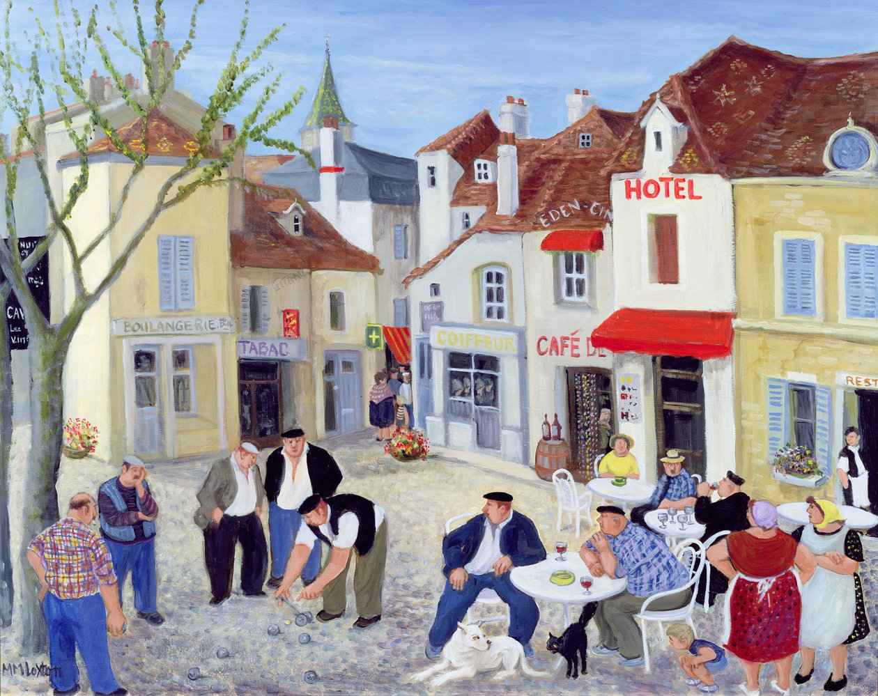 Oyun, Burgonya (tuval üzerine yağlıboya) by Margaret Loxton
