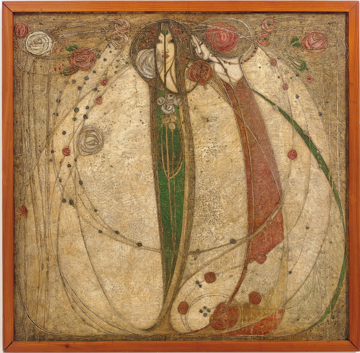 Beyaz Gül ve Kırmızı Gül by Margaret MacDonald Mackintosh