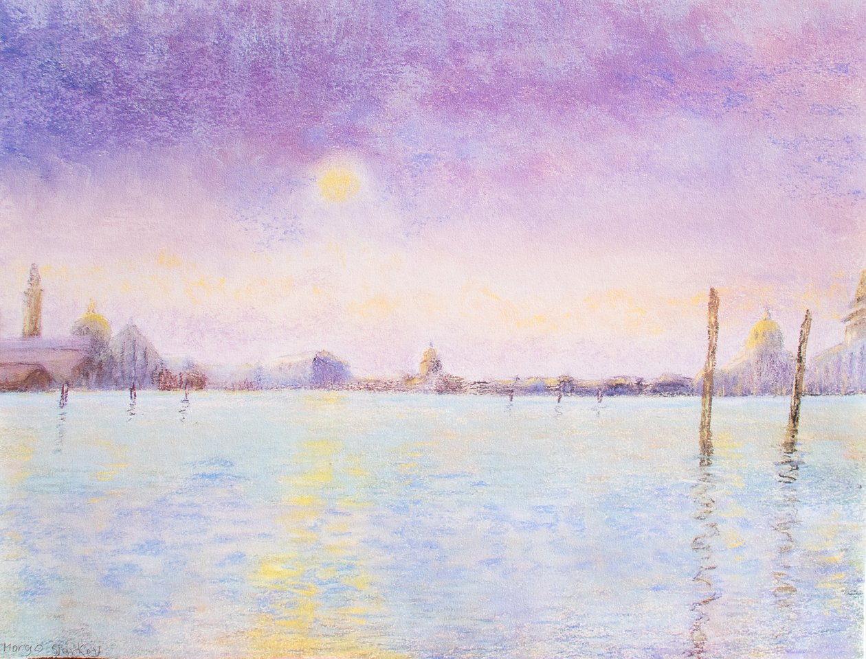 Venedik, 1995 (pastel) by Margo Starkey