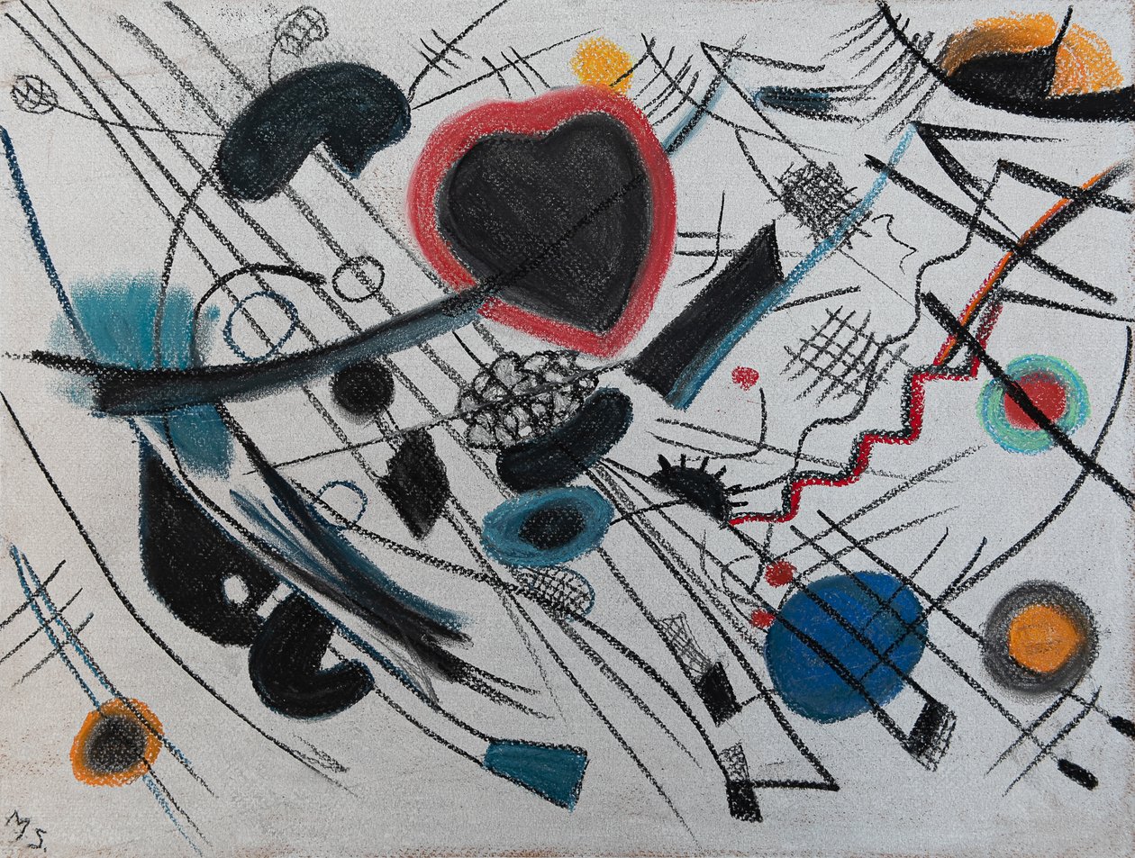 Kalbimin Telleri, 2020 (pastel) by Margo Starkey