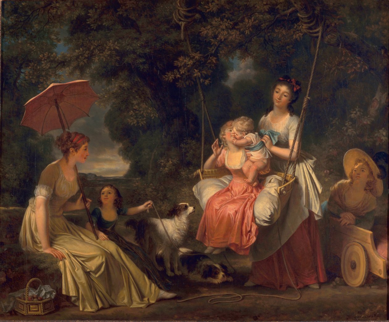 Masumiyet Öpücüğü veya Salıncak, c.1787-88 by Marguerite Gerard
