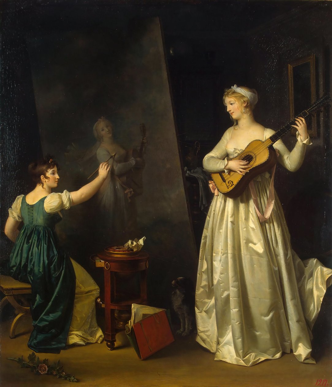 Bir Müzisyenin Portresini Resimleyen Sanatçı, 1790