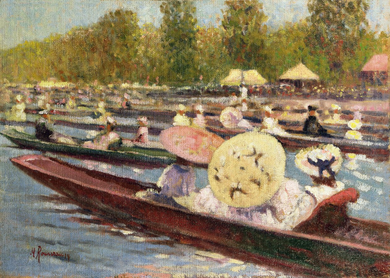Regatta (tuval üzerine yağlı boya) by Marguerite Rousseau